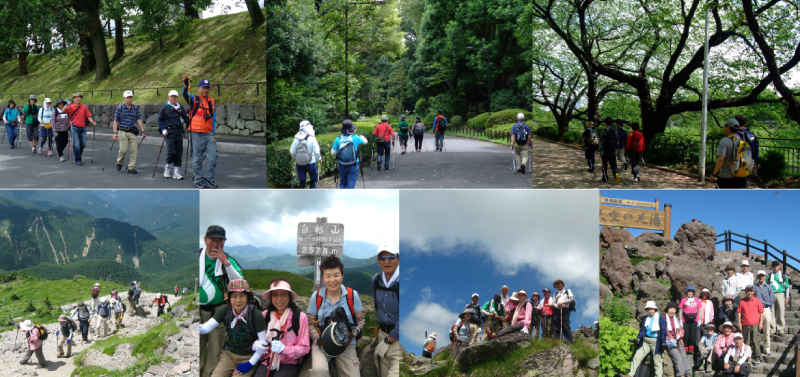 ハイキングやポールウォーキング登山などイベントもあります